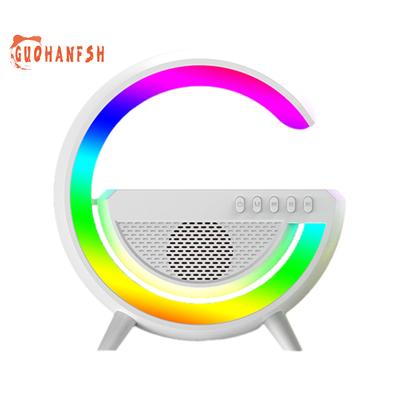 Wireless Charger Speaker with Music Sync, G-shaped Design, Dazzling LED Lights - Multi-functional Bluetooth-compatible Speaker
