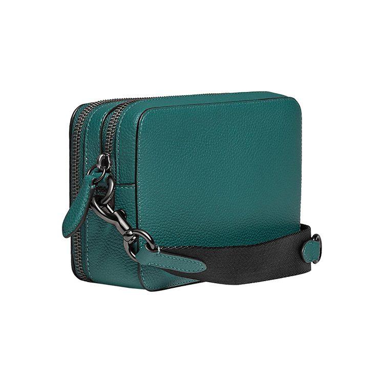Coach Charter Leather One Shoulder Handbag, Crossbody Bag Small Men's Lake Green C2608-OCN