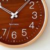 KATOMOKU Muku Clock 2 Walnut X Beech Wall Continuous Second Diameter km-73NARC Clock, Hand, 30.0cm (Radio-controlled)