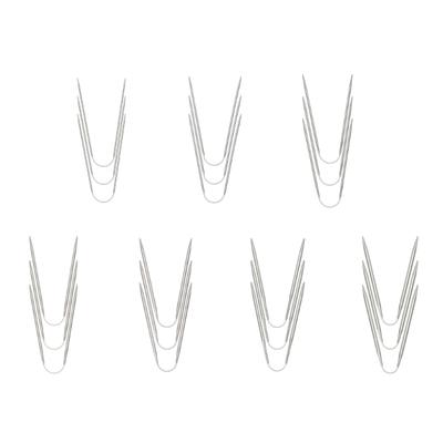 3PCS Metal Circular Knitting Needle with Wire 2mm/2.5mm/3.5mm/4mm/4.5mm//5mm for Adult Knitting Project