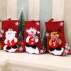 New Christmas Gift Stockings Santa Elk Fabric Gift Socks Christmas Lovely Bag for Children Fireplace Tree Christmas Decoration