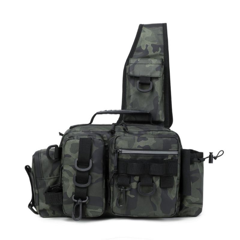 Multi-functional Large-capacity Lull Bag Tactical Crossbody Fishing Single-bar Large-capacity Storage Waist Bag