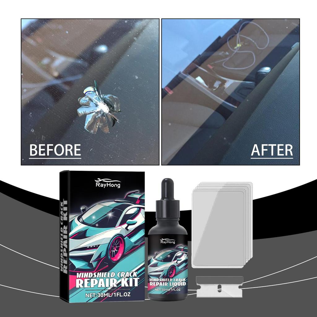 30ml Auto Windschutzscheiben Reparatur Tropfen Frontscheiben Reparatur Flüssigkeitsset Schnelle Reparatur Risse
