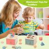 Montessori Toys for Baby Wooden Coin Box Toy Object Permanence Box Color Shape Cognition Match Educational Toy Fine Motor Toys