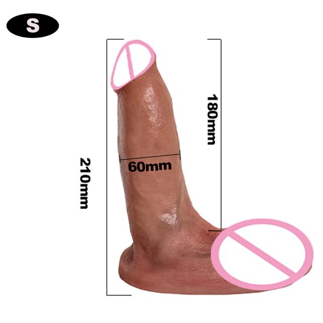 Duży realistyczny dildo miękki ogromny penis z przyssawką penis zabawki erotyczne dla kobiet dildo masturbacja kobieca dilldo sex shop dildio