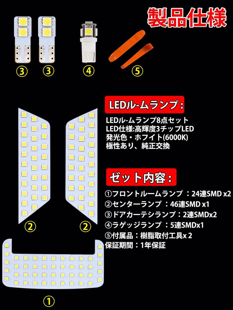 LED Room Lamp for New RAV4 50 Series Interior Light