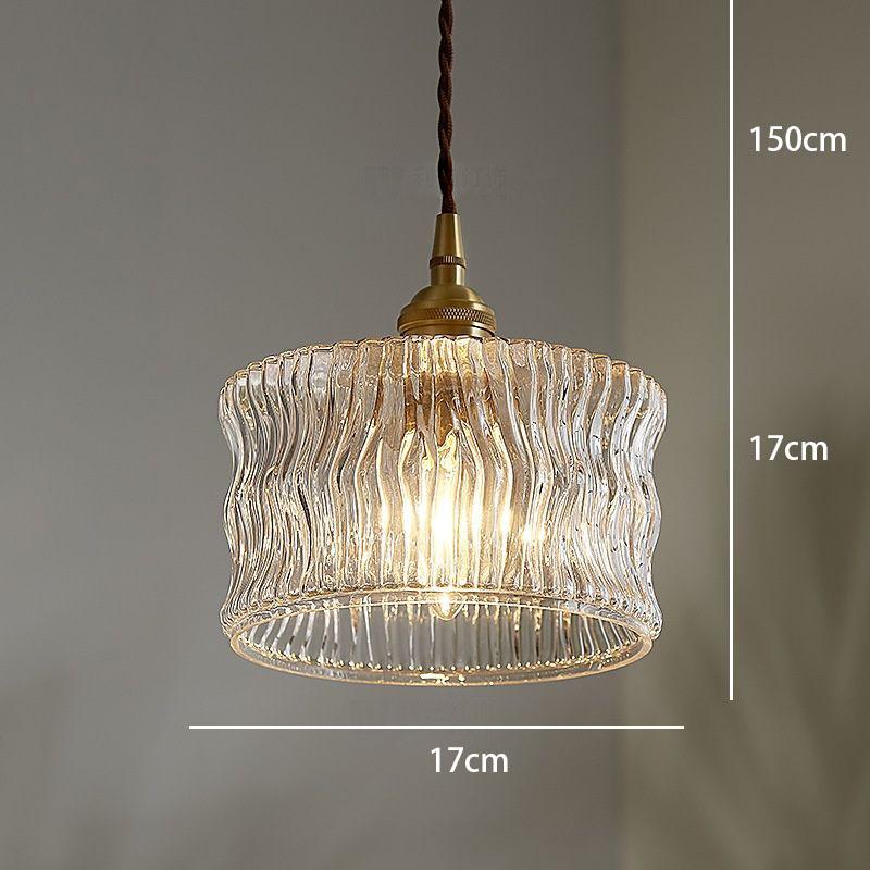 

Японская винтажная люстра из рифленого стекла HomestayBedroom Bedside restaurant bar эркер балкон татами маленькая люстра чистый