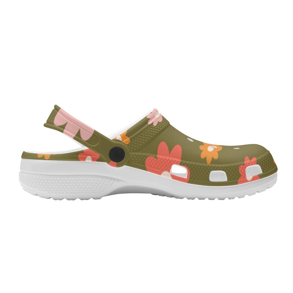 Cute Printed EVA Clogs Women Men Flexible Breathable Slip On Summer Sandals Casual Shoes Soft Sole Daily Walking Leisure Wear