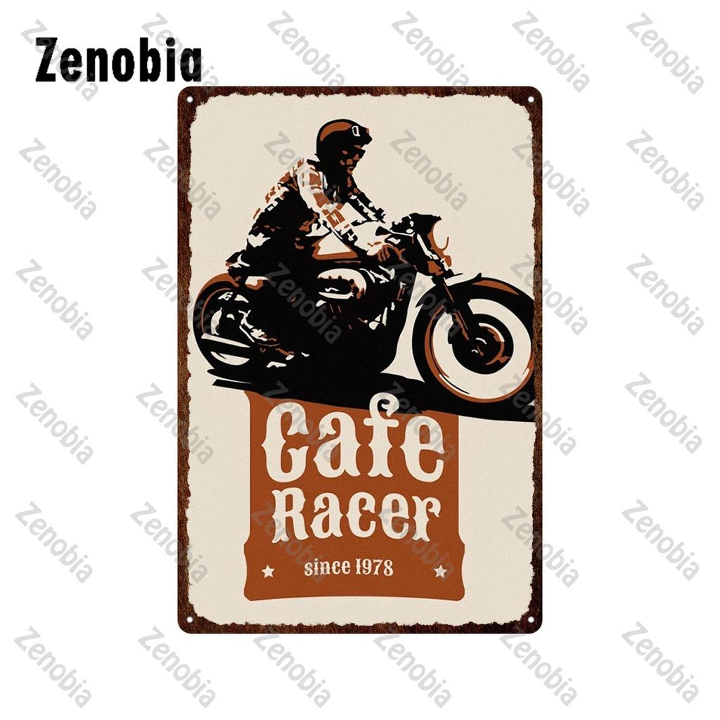 Hill Bobber Motorcycles Metal Signs Cafe Racer Oil School Chopper Metal Poster Vintage Plaque Retro Tin Plate Garage Home Decor