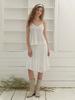 Liel Ena Chiffon Shirring Skirt (White)