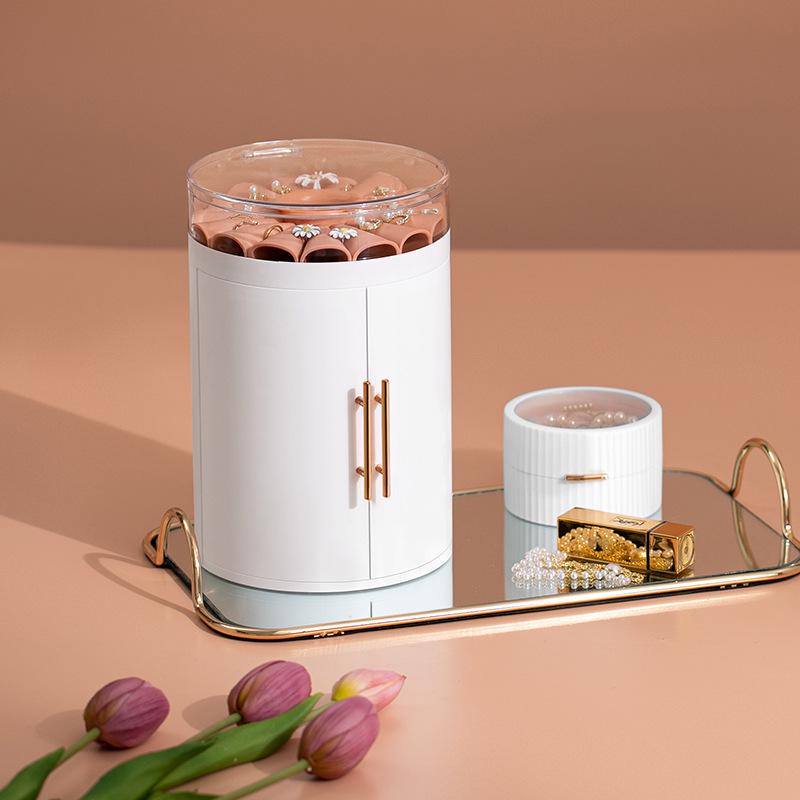 Clearance Multi-Functional Large Capacity Transparent Double-Open Cosmetic and Jewelry Storage Box