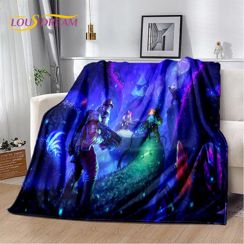 DRG Deep Rock Galactic Game Gamer Soft Plush Blanket,Flannel Blanket Throw Blanket for Living Room Bedroom Bed Sofa Picnic Cover