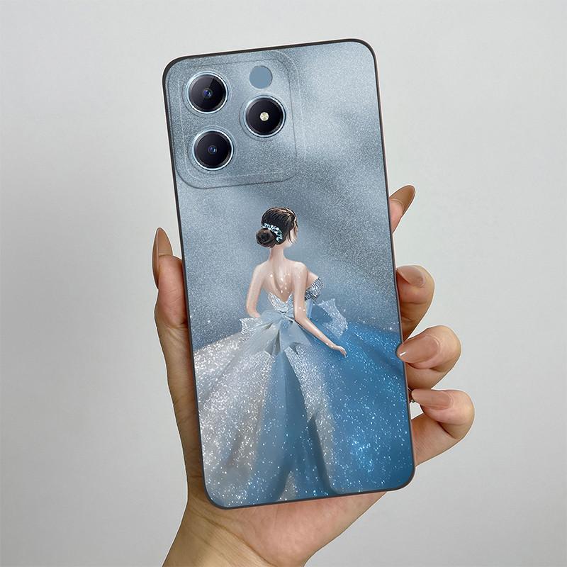 For Realme C63 C61 Narzo N63 Phone Case RealmeC61 RMX3939 Silicon Soft TPU Shockproof Cover Painted Printed Protective Shell Bag