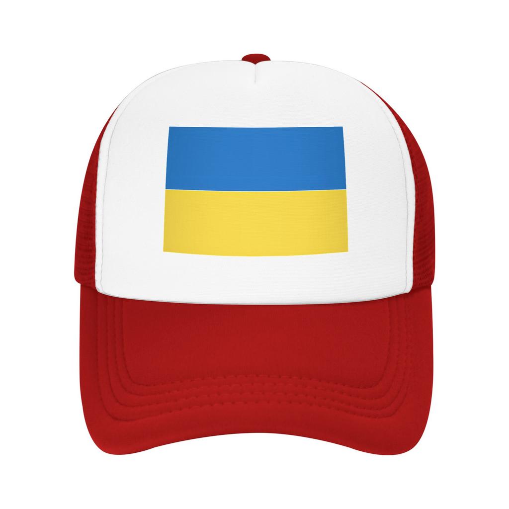 Ukraine Flag Mesh Sun Hats  Couple Design Trucker Hat Spring Yk Cute Outdoor Sport Baseball Cap