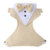 Adjustable Dog Harness With Bow Tie Tuxedo Design Reflective Straps For Small Medium Large Dogs