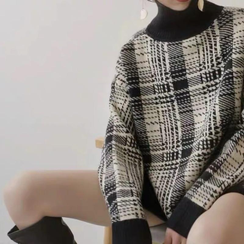 Pull Femme Oversize Hiver – Manches Chauve-souris, Col Rond – En Viscose, Nylon, Polyester – Chic Et Confortable