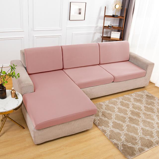Elastischer, schlichter Sofa-Kissenbezug, leichter, atmungsaktiver Stoff, Sofabezüge für Wohnzimmer, waschbarer Möbel-Couch-Schutz