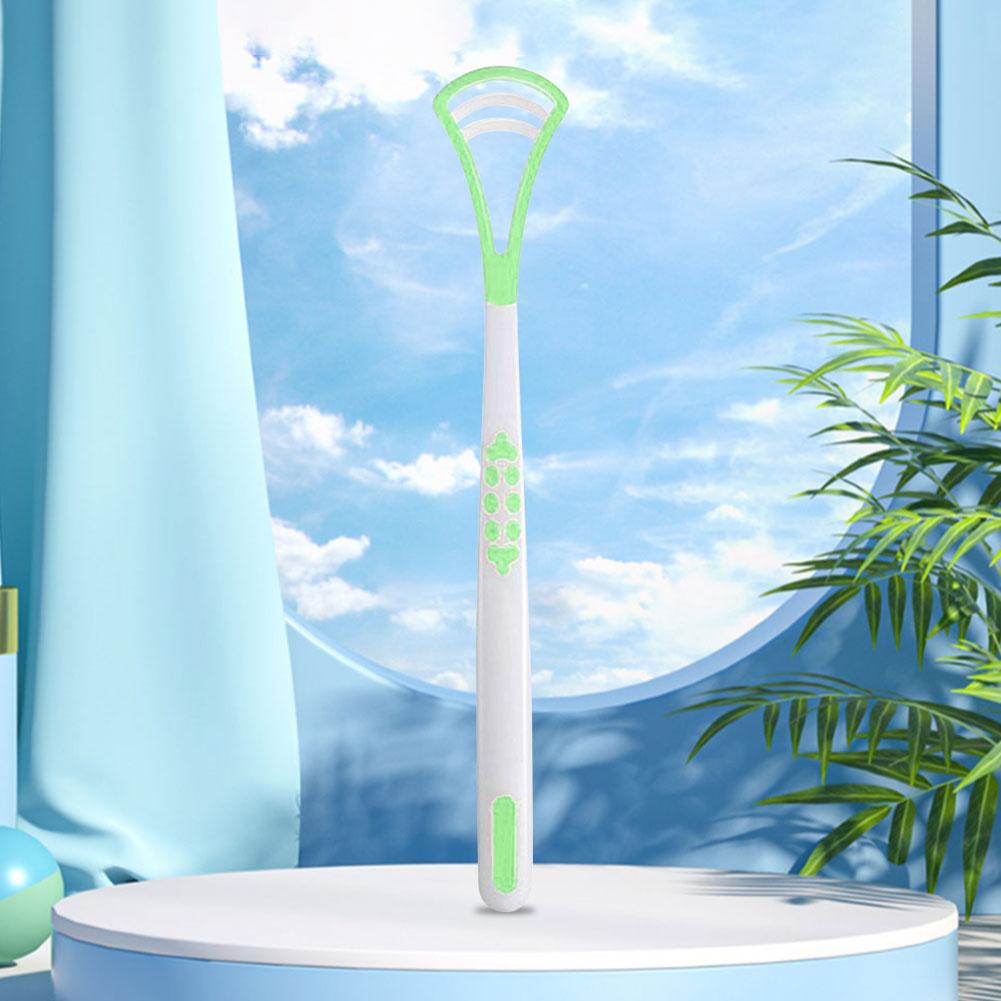 Plastic Tongue Scraper For Adults Tongue Cleaner Oral Care Brush To Keep Fresh Breath And Improve Oral Hygiene