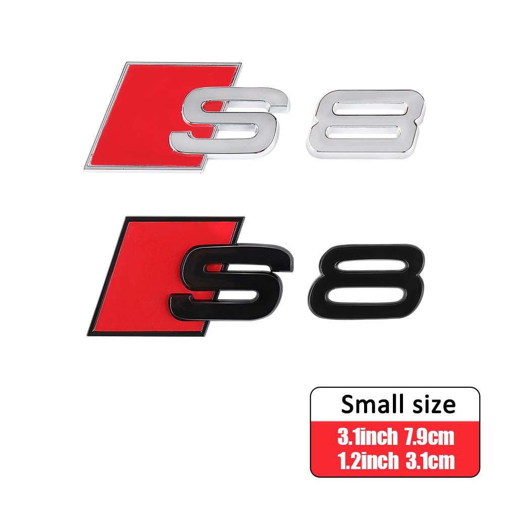 3D ABS S3 S4 S5 S6 S7 S8 Písmenný Znak Dekorace Nálepka na Zadní Kufr Karoserie Auta Pro Audi A1 A2 A3 A4 A5 A6 Q3 Q5 Příslušenství