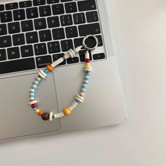 Handy Lanyard Stabile Aufhängeschnalle Starker Sturzschutz Sicherheit Reise Handy Kette Handgefertigt Bunte Perlen Tasche Anhänger Lanyard