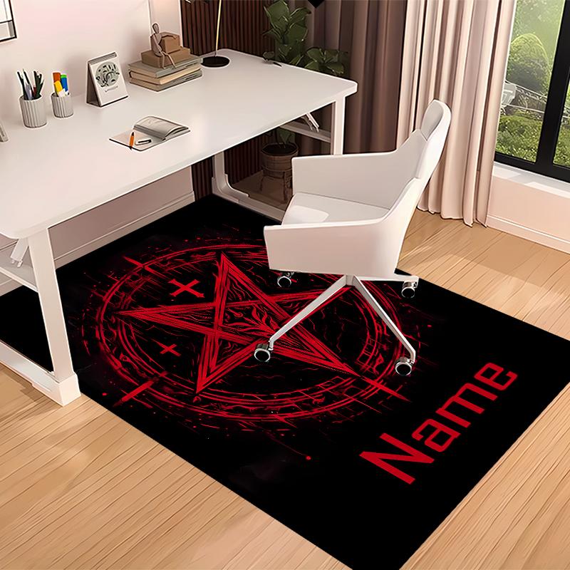Custom Personalization Baphomet Print Area Rug - Soft, Washable Non-Slip Indoor Mat,Living Room,Home&Office Decorative Rug