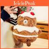 Adorable Creative Cake Bear Plush Toy Soft Stuffed Animal Ideal Birthday Gift