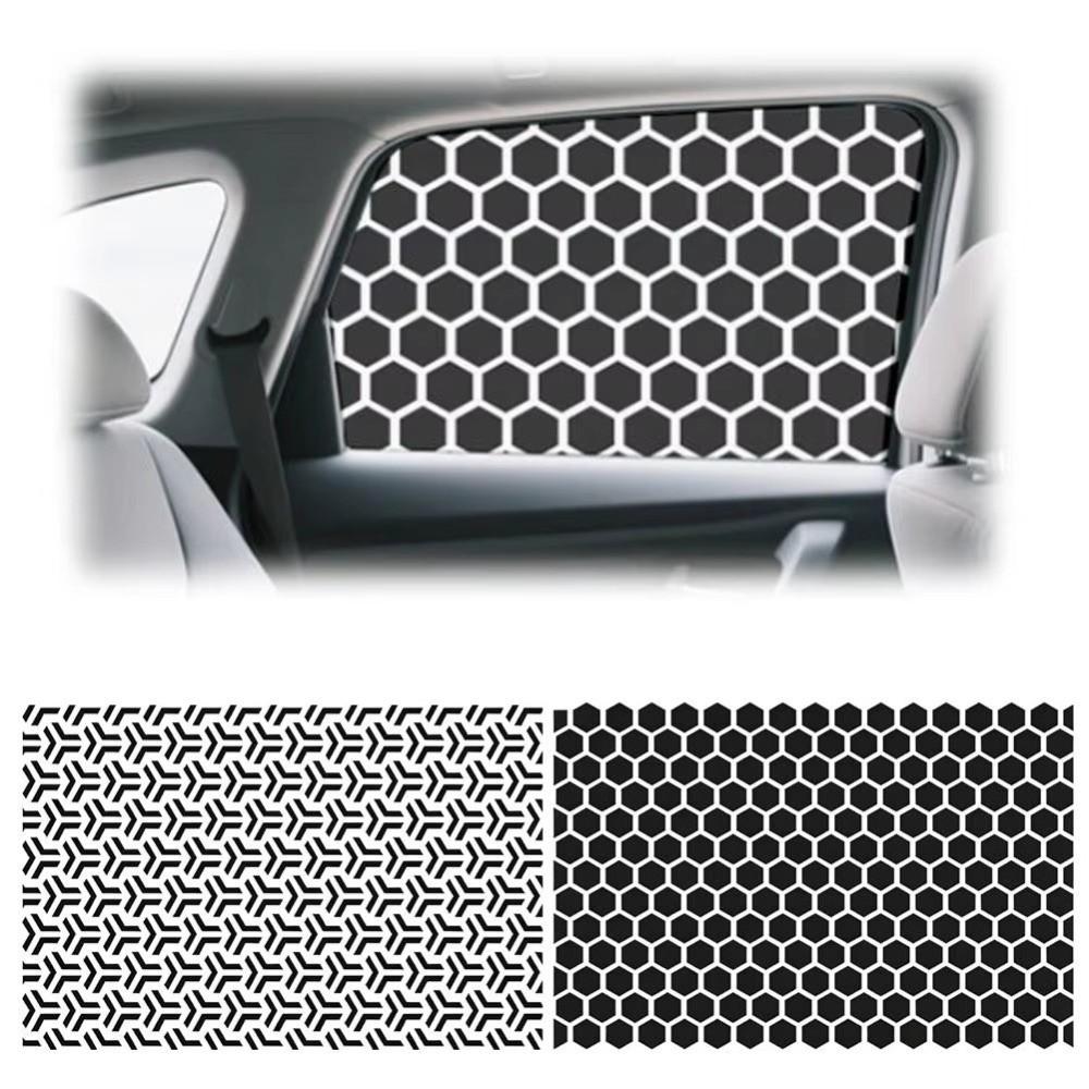 Matte Black Car Stickers 75x50cm Vinyl Sticker Side Window Sun Shade Sticker  Window DIY Decor
