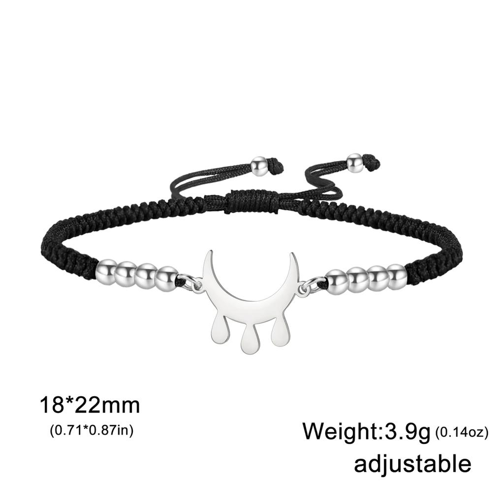  Stainless Steel Blessing Symbol Bracelet for Women Men Classic Geometric Pattern Bracelet Good Lucky Jewelry Party Gifts