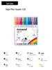 Korea Monami 12-Color Water-Based Sign Pen Set for Writing & Coloring