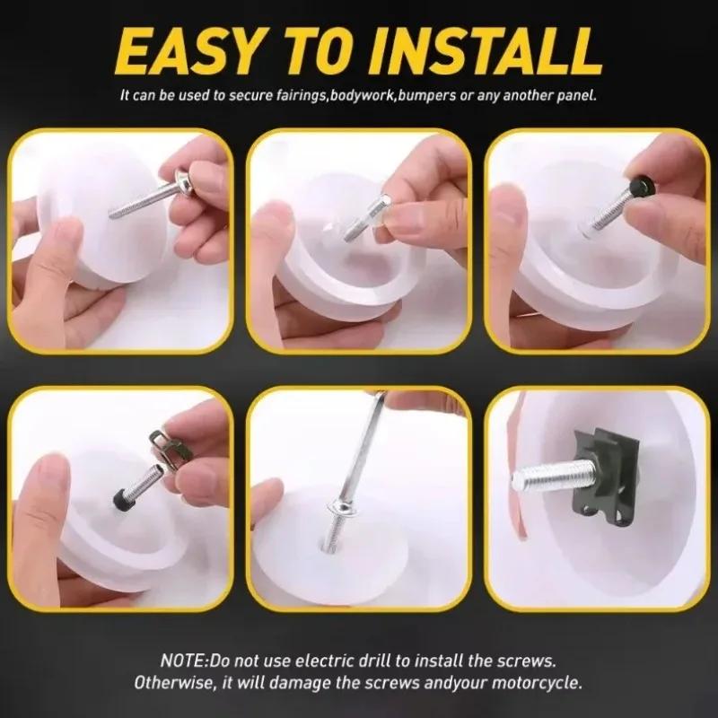 177pcs/Box Screws Aluminum Windscreen Screws Colorful Fasteners Screws Set Motorcycle Fairing Bolt Kit Motorcycle Modified Parts