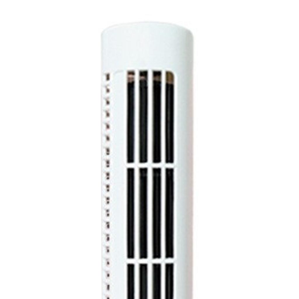 USB Tower Fan 2 Speeds Powerful Wind Oscillating Bladeless Cooling Fan for Office Desk Home White