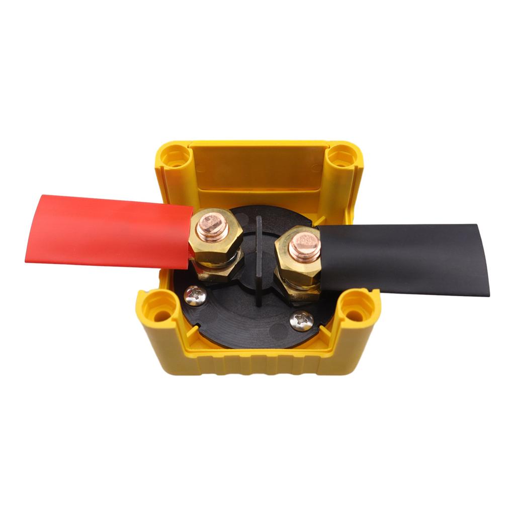 24V 300A Car Battery Disconnect Switch High Current Copper Terminal with Heat Shrink Tube Switch for Car Marine Boat Truck RV