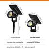 Waterproof Outdoor Solar LED Spotlights for Landscapes and Courtyards