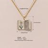 Enamel Book Pendant Necklace, Vintage Small Book Charm for Women