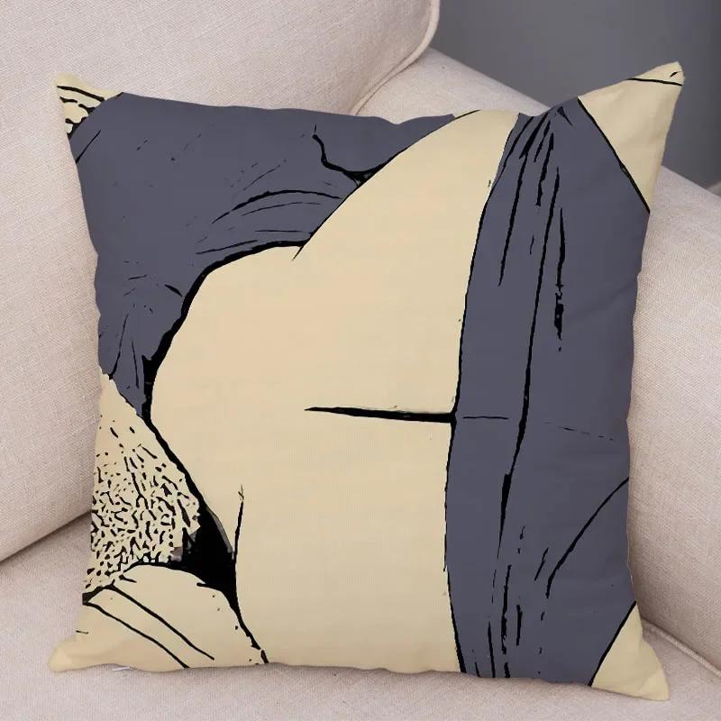 Home Decor Living Room Cartoon Sexy Lady Pillowcase Decoration Pretty Girl Ass Cushion Cover Sofa Car