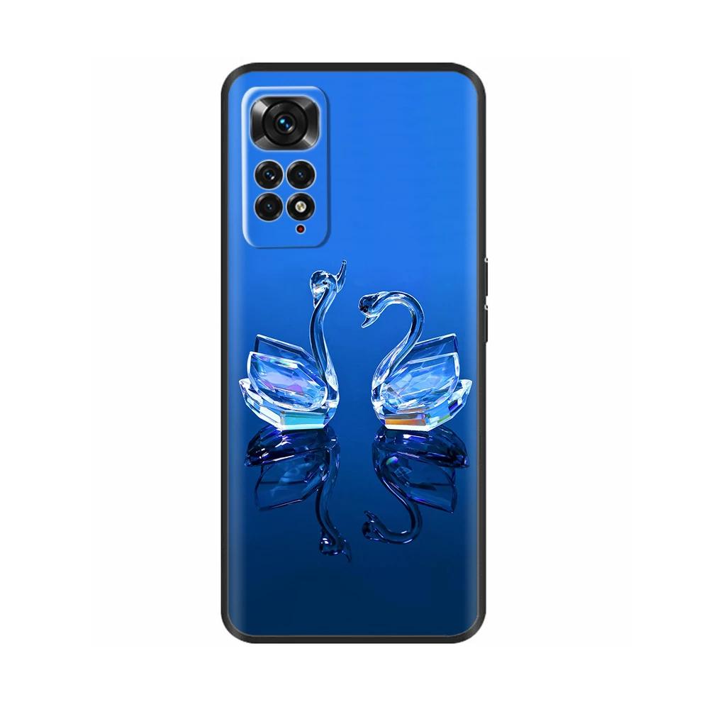Hülle Für Xiaomi Redmi Note 11 11S Weiches Flüssigsilikon Cartoon Hülle Für Redmi Note11 Pro Plus Fundas Gemustert Vollschutz