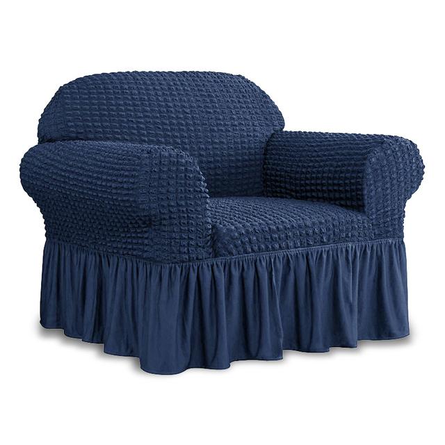 1 Seat European Style Armchair Cover with Skirt Stretch Sofa Slipcover for Living Room Elastic Sofa Corner Sofa Couch Cover
