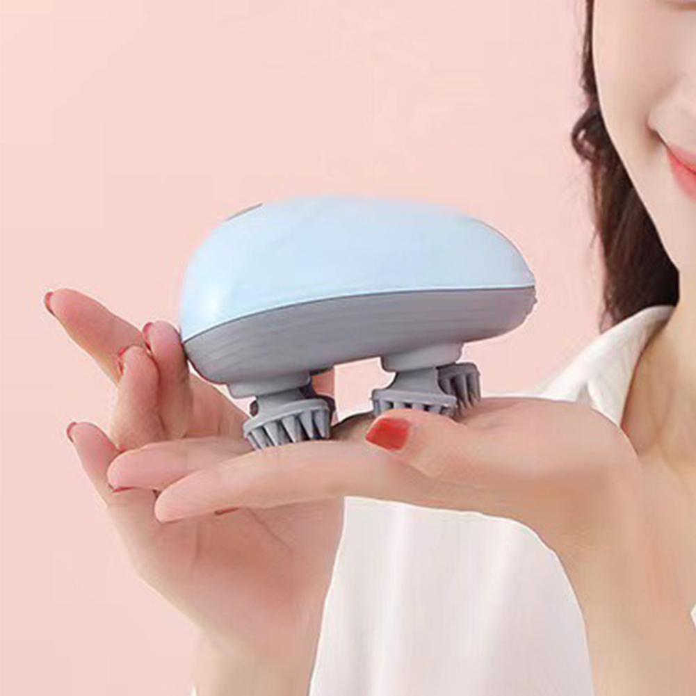 Kopfhaut-Massagegerät Multifunktionales Körper-Kopfhaut-Massagegerät Stressabbau USB-Wiederaufladbar Knetknoten für Kopfhaut Körper