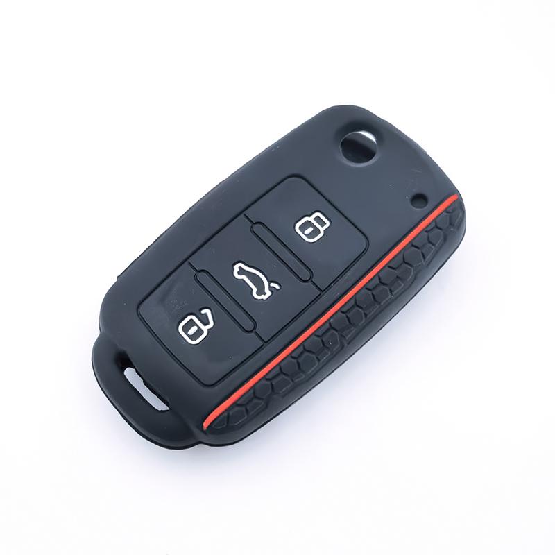 New Silicone Cover Case Protect Car Key Shell for Volkswagen Polo Passat B5 Golf 4 5 6 MK5 MK6 Eos Bora Beetle TSI Accessories
