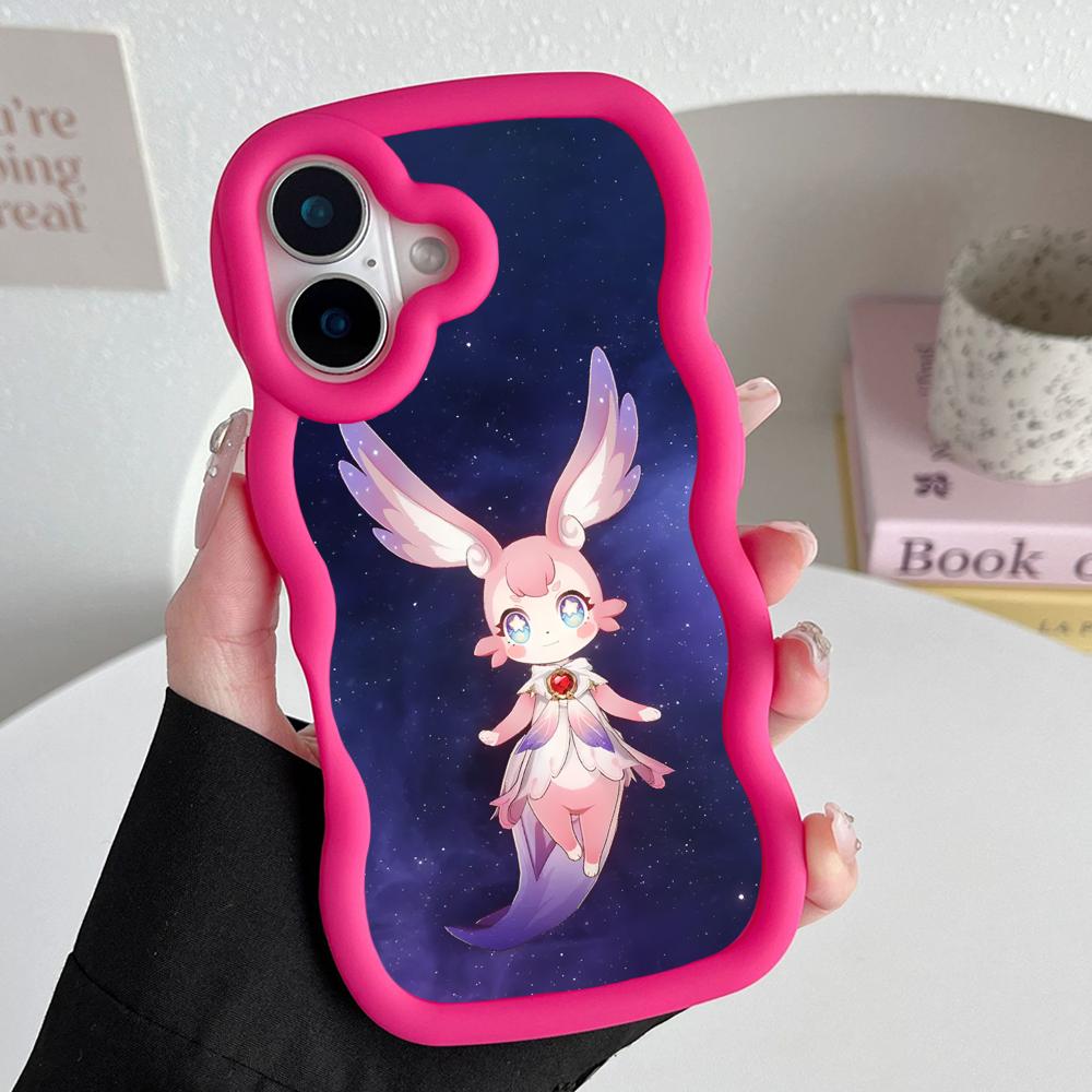 HSR Mem Wavy Edge TPU Mobile Phone Case for iPhone 17 16 15 14 13 12 11 Air Pro Max Plus Colorful Cover