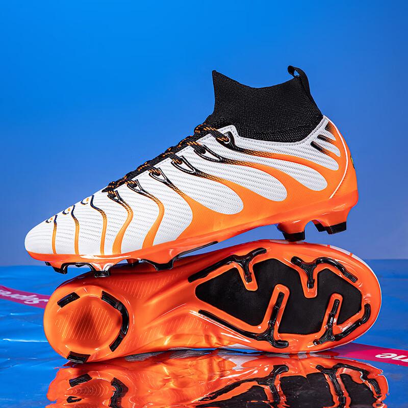Bozong Men s High-Top Outdoor Training Soccer Cleats 5