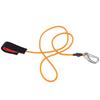 Elastic String Boating Kayak Paddle Safety Rod Leash with Carabiner for Paddling