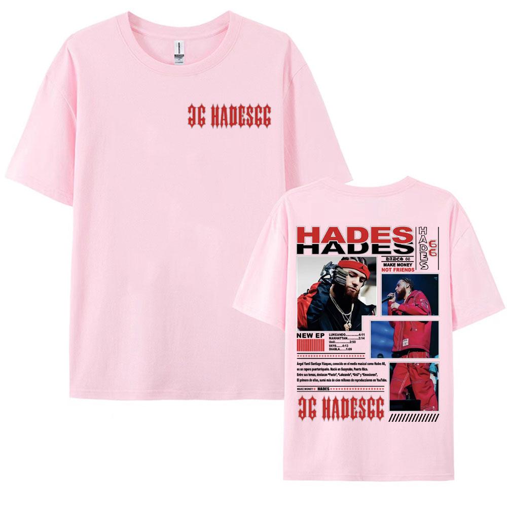 Rapper Hades 66 Make Money Not Friends 2025 Tour Graphic T Shirts for Men Women Vintage Hip Hop Street Short Sleeve Tshirt Tops