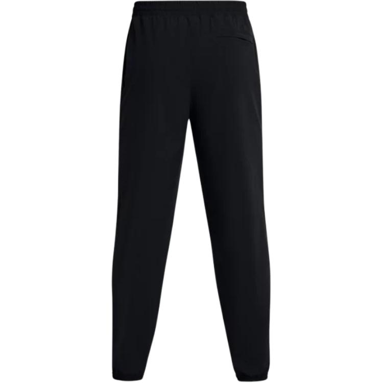 Under Armour Woven Series Solid Color Fashion Comfortable Soft Casual Pants Men Bottoms Black 1386557-001