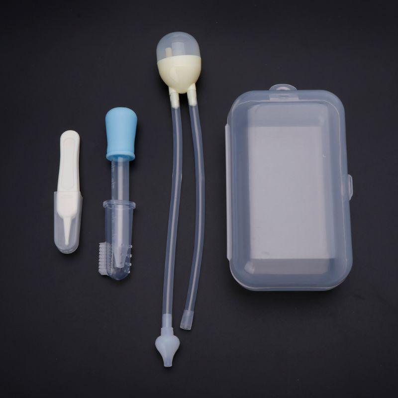 4 szt. Zestaw do pielęgnacji noworodków Opieka zdrowotna Aspirator do nosa Zestaw do karmienia z kroplomierzem