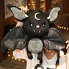25Cm Demon Bat Halloween Plush Toys Four-Color Dark Series Bats Cartoon Soft Model For Boys Or Girls Christmas Halloween Gifts
