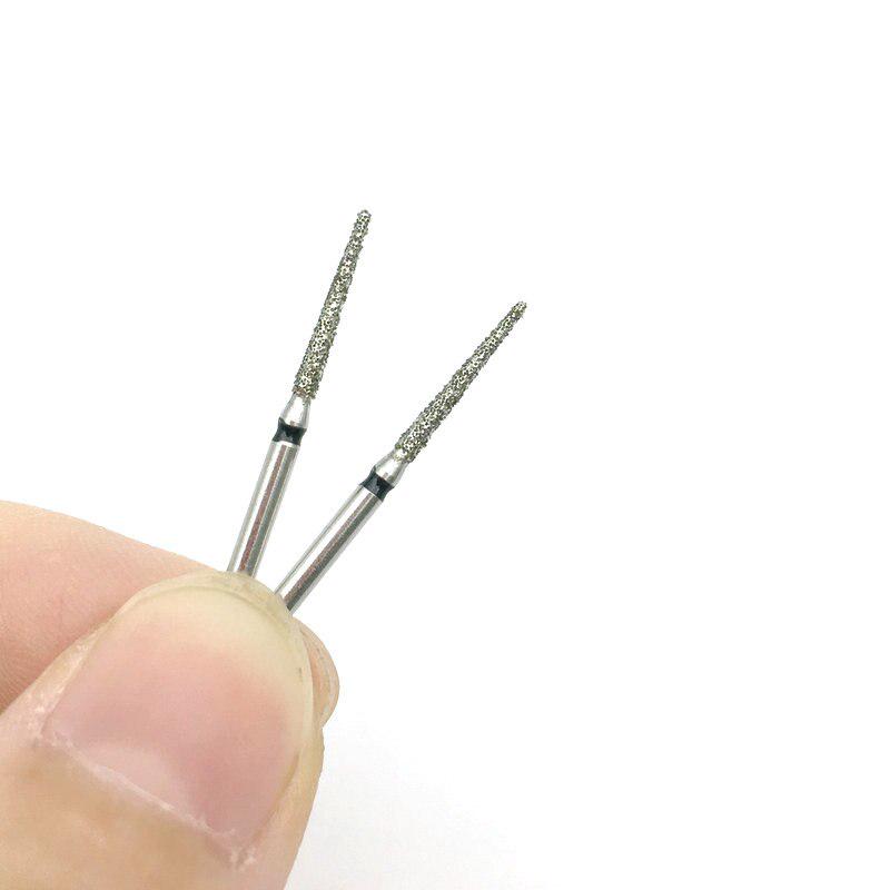 10ks/krabice Zubní diamantové frézy Vrták Superhrubé Diamantové frézy pro vysokorychlostní násadce FG 1,6mm TF-11S