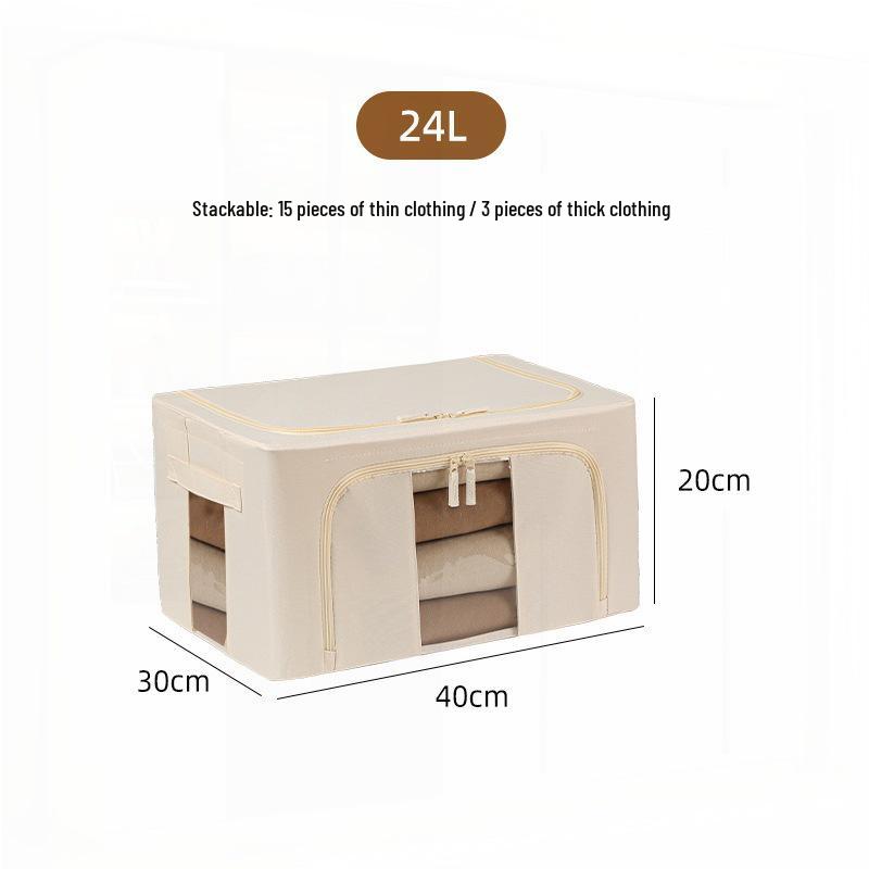 Foldable Fabric Wardrobe Organizer: Clothes, Quilt, and Storage Bin