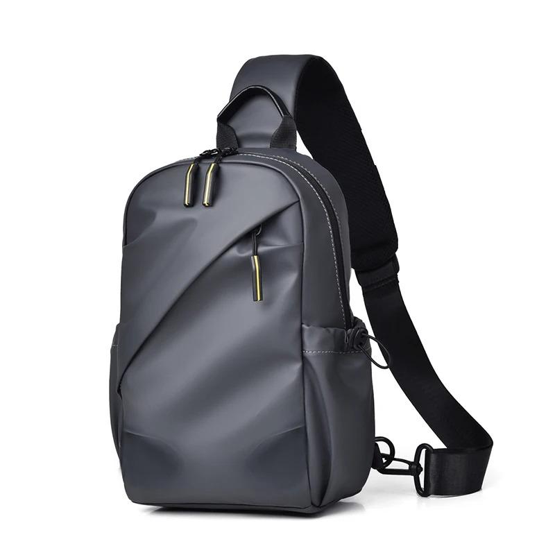 Fashionable Men's Chest Bag Travel Bag Casual Male Shoulder Crossbody Bag Waterproof Sling Sports Bag
