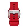 Diesel Cliffhanger Quartz Stainless Steel and Silicone One Cliffhanger Silicone Watch DZ2165 Men's 2.0 Three-Hand Watch, Red, Size, 2.0 Three-Hand -